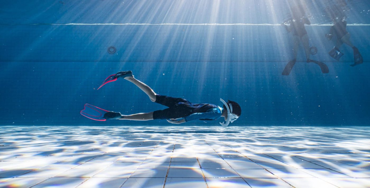 Pool freediving ฟรีไดฟ์ในสระ