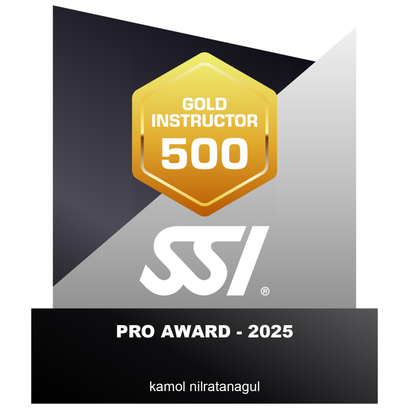 ราง Gold Instructor 500 ครูฟรีไดฟ์ SSI